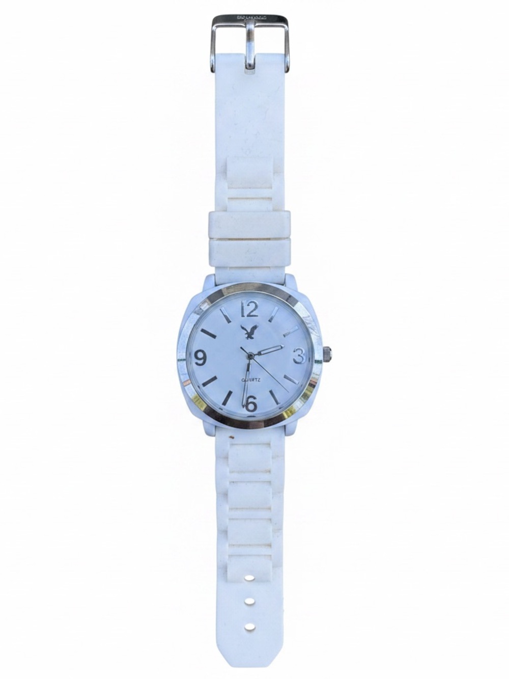 American Eagle Outfitters White Silicone Strap Quartz Watch